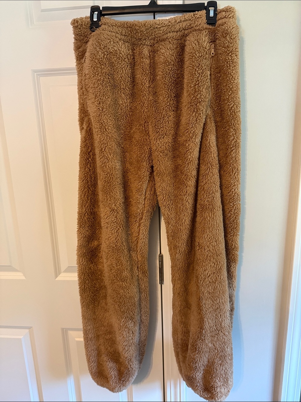 Cozy Aerie Teddy Bear Jogger Bottoms - Brown